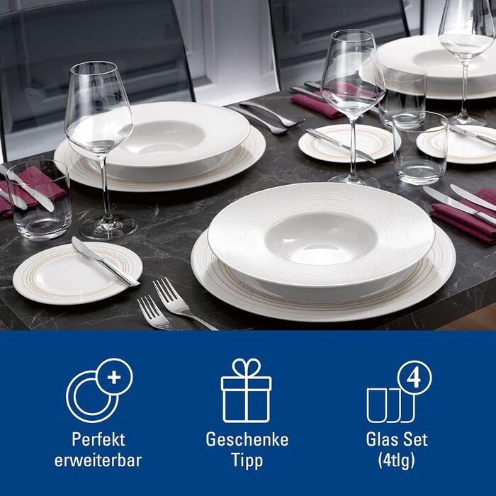 Villeroy & Boch La Divina Набір склянок для віскі та джину 4 шт. 250 мл, кришталь, придатні для миття в посудомийній машині