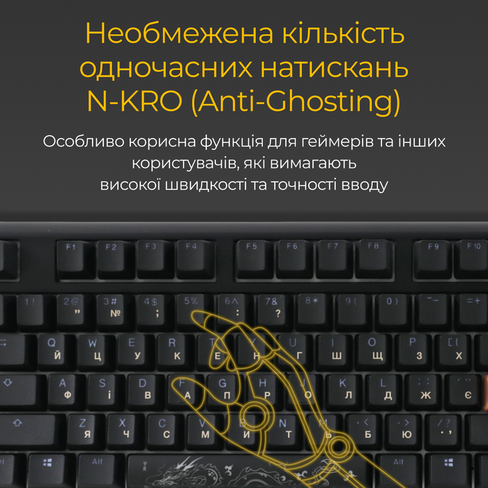Механічна клавіатура Ducky One 3 Cherry MX Blue RGB Black UA