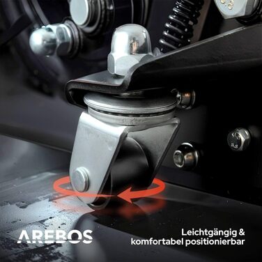 Гідравлічний низькопрофільний домкрат Arebos 3т для авто та SUV, підйом 75-505 мм, двопоршневий, сертифікований TÜV