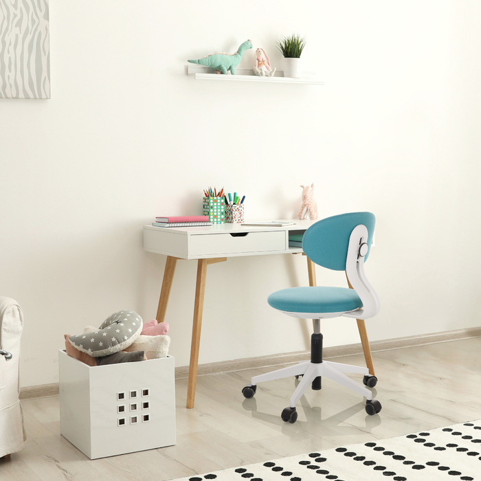 Дитячий письмовий стілець / дитяче крісло MINIMOVO тканина бірюза hjh OFFICE