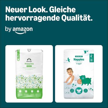 Підгузки By Amazon Ultra Dry розмір 3 (4-9 кг), білі, 172 шт (2 упаковки по 86 шт)