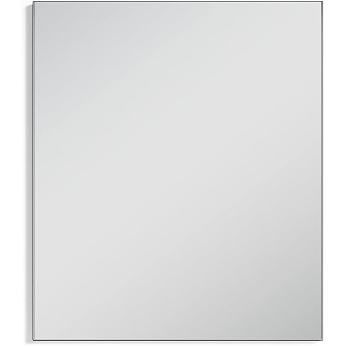 Настінне дзеркало byLIVING Jakob, антрацит, 60x70 см, сучасний дизайнерський дзеркальний декор для передпокою та ванної кімнати