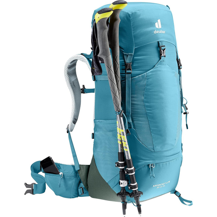 Рюкзак для трекінгу Deuter Aircontact Lite 35+10 SL для жінок, легкий, Lagoon-ivy, 35+10 л