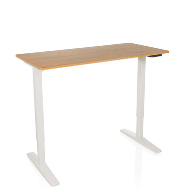 Письмовий стіл STAND BASIC 120 x 60 з електричним регулюванням висоти білий/дубовий hjh OFFICE