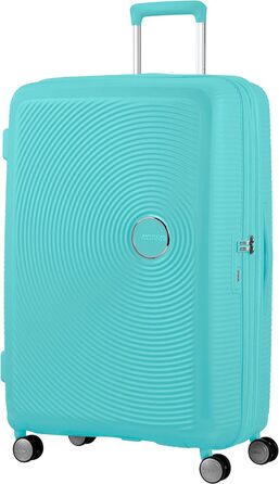 Валіза American Tourister Soundbox, розширювана, 77 см, 97/110 л, синя, з TSA-замком, на колесах-спінерах
