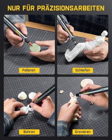 Fanttik F2 Master Mini Мультитул Акумуляторний: Полірування, 3D-друк, Свердління, Гравіювання - 35 насадок, 5 швидкостей, NeoPulse мотор