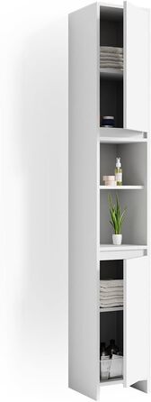 Пенал для ванної Vicco Emma, білий, 30x190 см, високий шафа