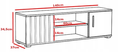 Тумба під ТВ Meblowa1, 140 x 34,5 x 37 см