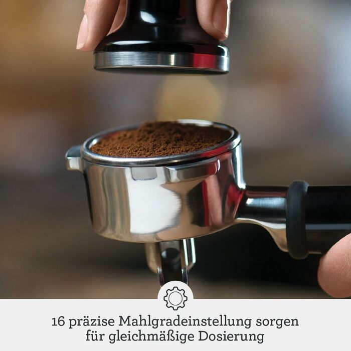 Кавомашина Sage The Barista Express з вбудованим млином та капучинатором – чорний трюфель