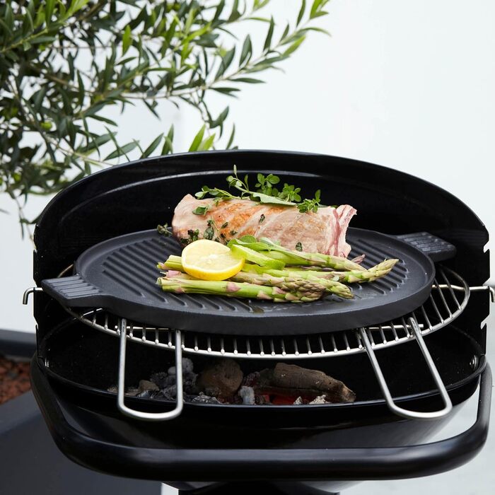 Барбекю-плита Barbecook універсальна, чавунна, двостороння, кругла, 36 см