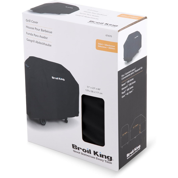 Чохол для гриля Broil King Select 129 см, чорний