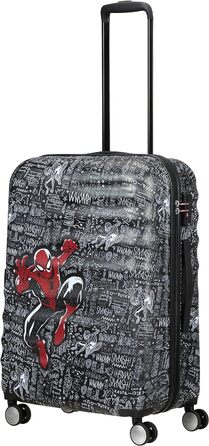 Дорожня валіза American Tourister Marvel Legends Spinner S 55 см, 36 л, багатобарвна (Captain America City), матова