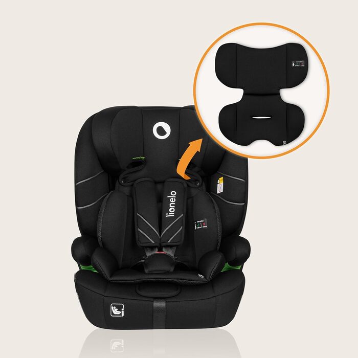 Автокрісло Lionelo Levi One i-Size 76-150 см, Група 1 2 3, Чорний, R129 i-Size