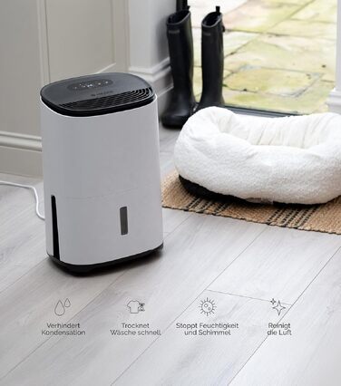 Meaco MeacoDry Arete® Two 25L: Повітряний осушувач та очищувач з HEPA-фільтром H13, Wi-Fi, інтелектуальні режими (вугільний фільтр, 5 років гарантії)