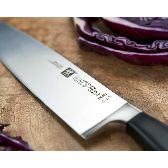 Ніж кухарський ZWILLING Vier Sterne, 20 см, нержавіюча сталь, пластикова ручка