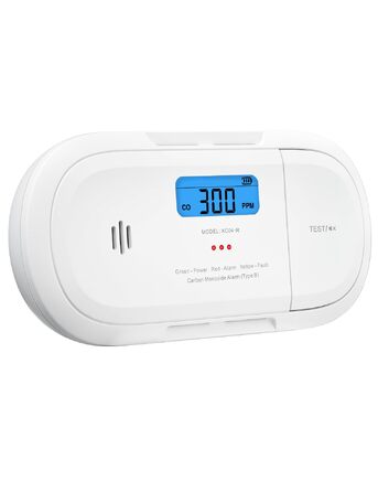 Розумний датчик чадного газу X-Sense XC04-WX з Wi-Fi, сповіщення через додаток X-Sense Home Security, зі змінною батареєю, білий