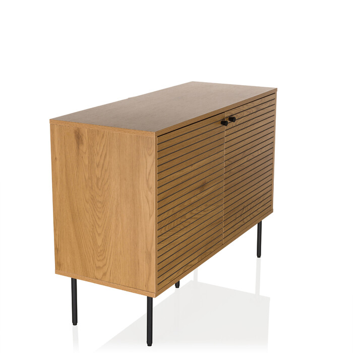 Сервант LINNO S 100x40x74 см, 2 дверцята, дуб, hjh LIVING
