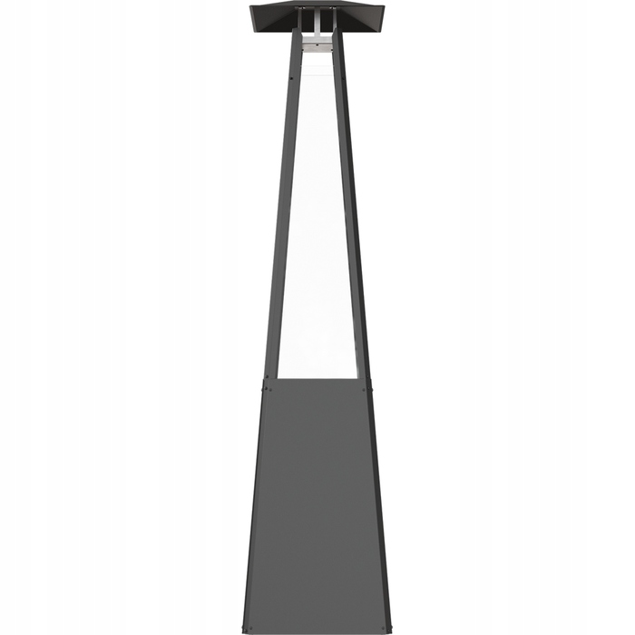 Газовий обігрівач-парасолька для саду KRATKI Umbrella 12кВт, чорний, пропан