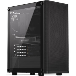 Корпус для ПК ENDORFY Ventum 200 Air ATX з 4 вентиляторами 120 мм, загартоване скло, mesh-панель, компактний, широка сумісність з охолодженням, EY2A002
