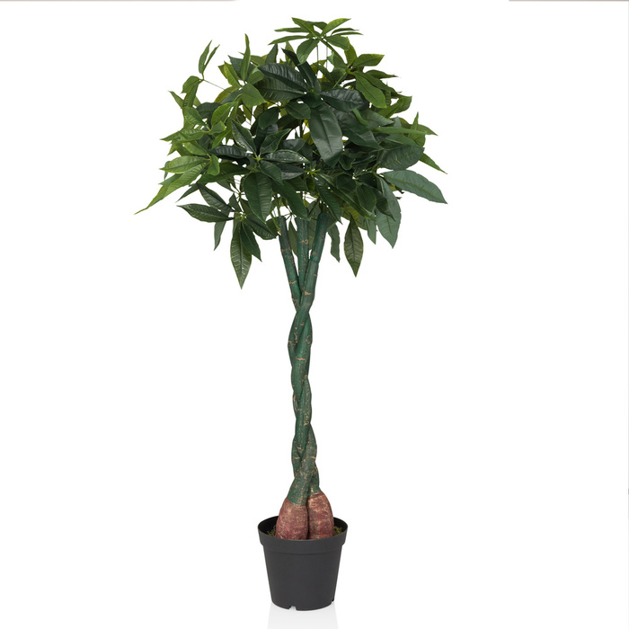 Штучна рослина / штучне дерево PACHIRA lucky chestnut 160 см пластик зелений hjh ОФІС
