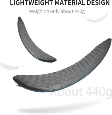 Термокилимок Naturehike 3,5R Ultralight, самонадувний, зимовий, для кемпінгу, 4 сезони, -6°C, з надувною сумкою, високий R-рейтинг, висока ізоляція, довговічний