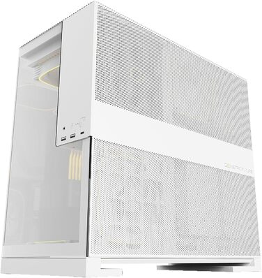 Ігровий корпус Geometric Future M5, білий, середній Tower, скло, E-ATX/ATX, ARGB вентилятори, USB Type-C, підтримка радіатора 420/360 мм