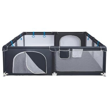 Дитячий манеж ONVAYA 160x200 см, захисна огорожа для малюків, прямокутний, сірий, безпечний і нетоксичний