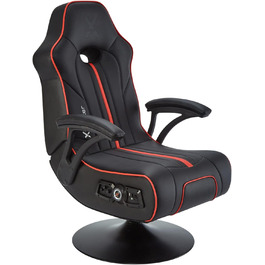 Ігрове крісло X Rocker Torque 2.1 з Bluetooth, вібрацією та аудіосистемою, червоне, педестальне крісло для геймерів та розваг