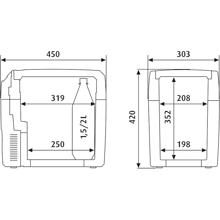 Автомобільний холодильник Dometic TCX21 20л 12/24/230V - портативний автохолодильник для кемпінгу, вантажівок, човнів та автомобілів