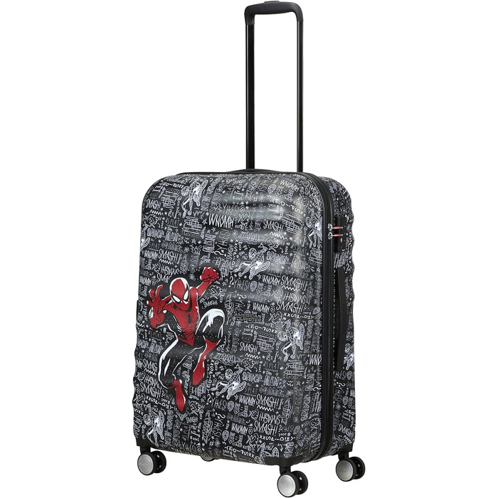 Дорожня валіза American Tourister Marvel Legends Spinner S 55 см, 36 л, багатобарвна (Captain America City), матова