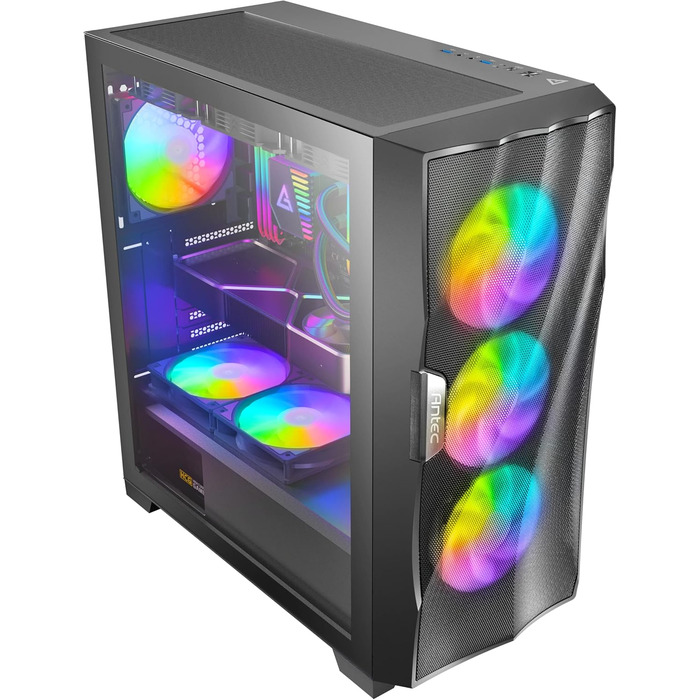Ігровий корпус Antec DF700 Flux Midi Tower чорний, роздрібна версія, універсальний розмір