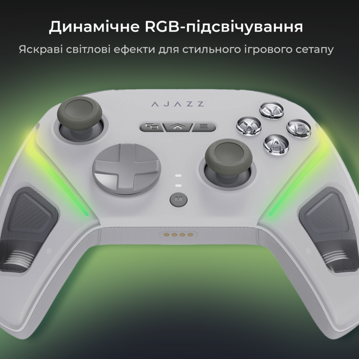 Бездротовий геймпад Ajazz GP100 White (GP100-W)