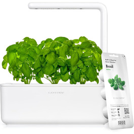 Click and Grow Growbox Smart Garden: Розумний сад для вирощування зелені вдома (3 капсули) - Білий