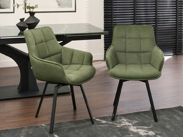 Стілець Mebel-Partner, оббивка тканина, зелений, 1 шт.