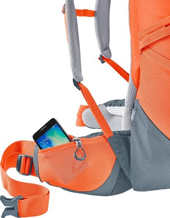 Жіночий трекінговий рюкзак Deuter Aircontact Core 45+10 л, паприка-графіт