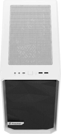 Корпус Fractal Design Meshify 2 Nano White TG Clear Tint, білий, скляна панель, компактний, для ігрових ПК