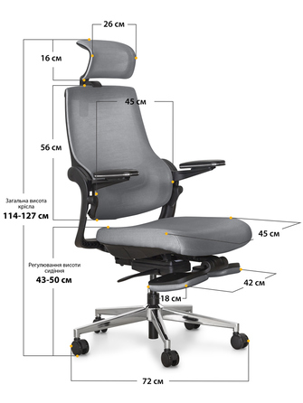 Офісне крісло Mealux Y-565 KBG (арт.Y-565 KBG)