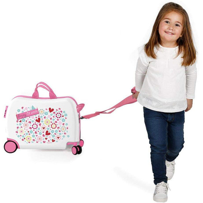 Дитяча валіза Movom Happy Time, жорсткий ABS, 50×38×20 см, комбінований замок, 34 л, 2,1 кг, 4 колеса, ручна поклажа, багато кольорів, для катання, 360°