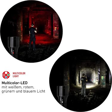 Ліхтарик Ledlenser P6R Core QC, мультиколірний LED (білий, червоний, зелений, синій), акумуляторний, 270 лм, 335 м, для полювання, риболовлі, аутдору
