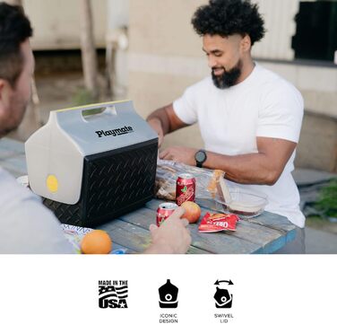 Термобокс IGLOO Playmate The Boss 13.2 л, чорний, портативний холодильник для напоїв і їжі
