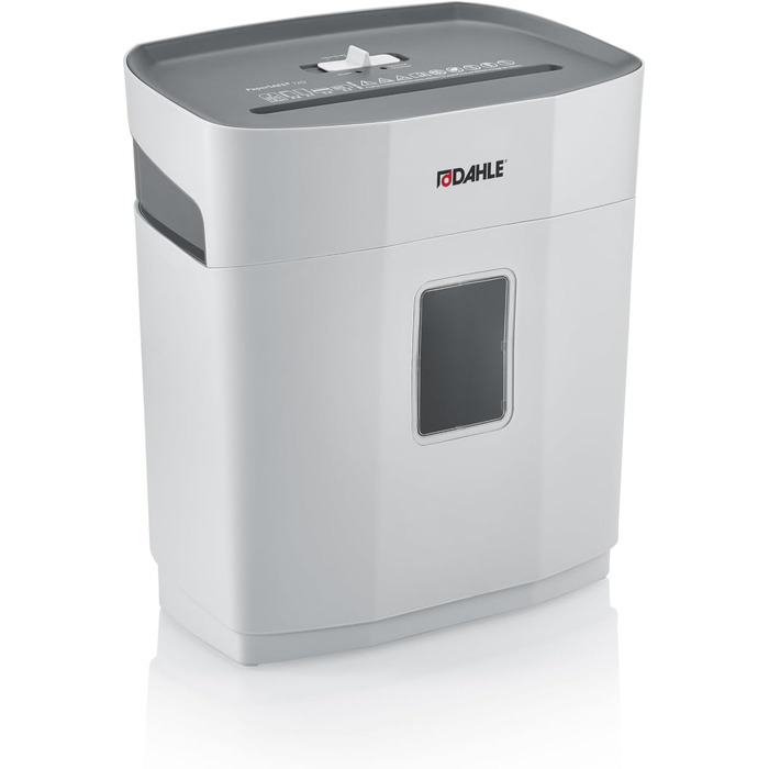Шредер Dahle PaperSAFE PS 140 для документів, сірий, P4, 8 листів, 12 л, без масла, без обслуговування