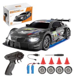 RC Дрифт-кар 1:24, 4WD, 2.4GHz, чорний, 2 батареї, LED, швидкість 20 км/год