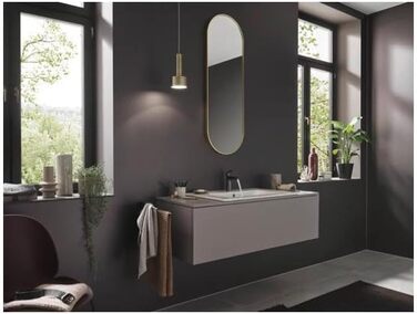 Змішувач для ванної кімнати Hansgrohe Talis E з виливом 110 мм, чорний матовий хром, економія води (EcoSmart), без зливу