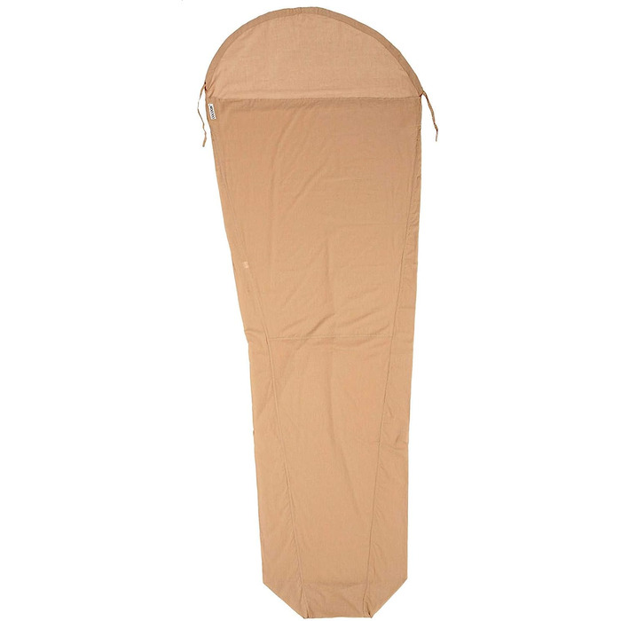 Кокон-вкладиш Cocoon MummyLiner із єгипетської бавовни Tuareg, хакі, 241х89/56 см