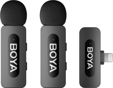 Бездротовий петличний мікрофон BOYA BY-V3 Lightning Black