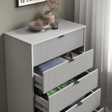 Комод Vicco Eliza сірий 76x120 см, 5 шухляд, ДСП