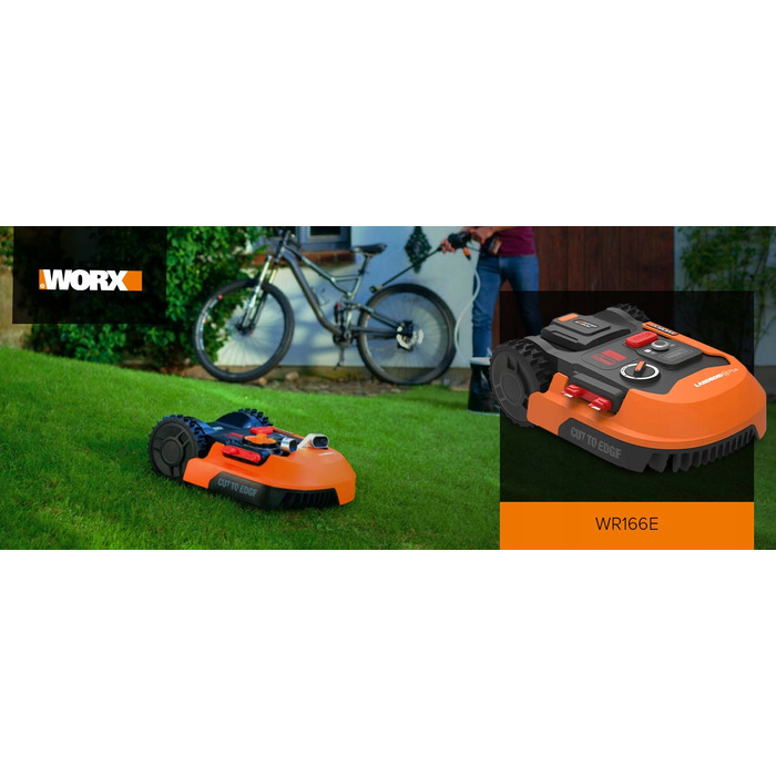 Робот-газонокосарка Worx LANDROID M600 Plus WR166E для площ до 600 м² + Гараж WA0810