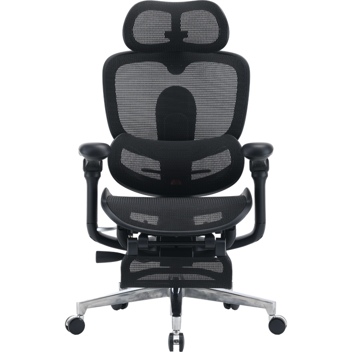 Крісло офісне Sihoo C500 V2 Black з підставкою для ніг