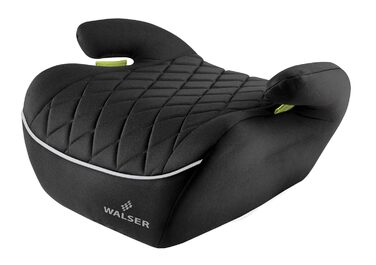 Дитяча автопідставка WALSER Premium Andy, 125-150 см, чорна, без ISOFIX, новий стандарт ECE R129 (2024), вузька, якість 'Дуже добре'