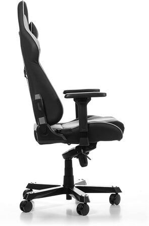Ігрове крісло DXRacer King K99, екошкіра, чорне-сіре, для зросту до 200 см